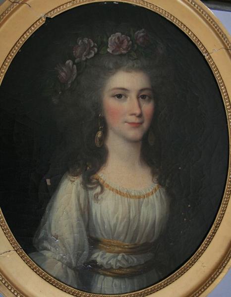 tableau : Portrait de Mademoiselle de Mailly, duchesse de Caylus, vue générale