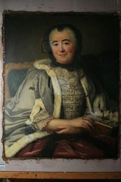 tableau : Portrait de Anne-Madeleine-Françoise d'Auxy de Monceaux, duchesse de Fleury, vue générale