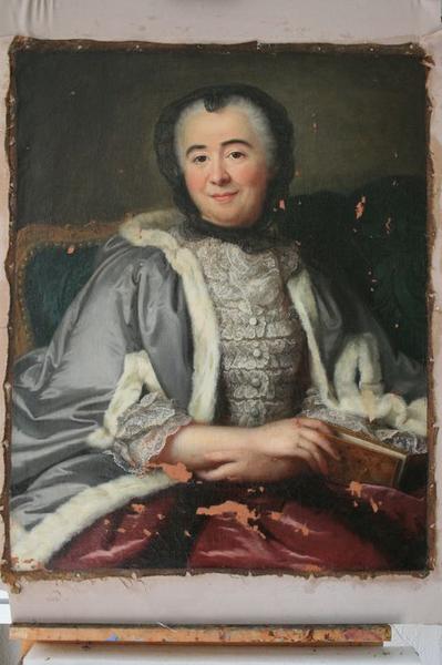 tableau : Portrait de Anne-Madeleine-Françoise d'Auxy de Monceaux, duchesse de Fleury, vue générale