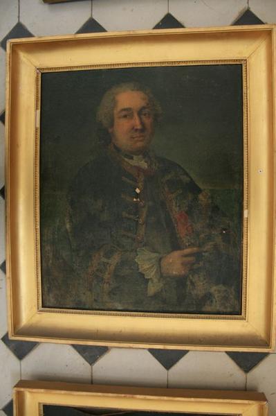 tableau : Portrait d'homme en habit bleu, vue générale