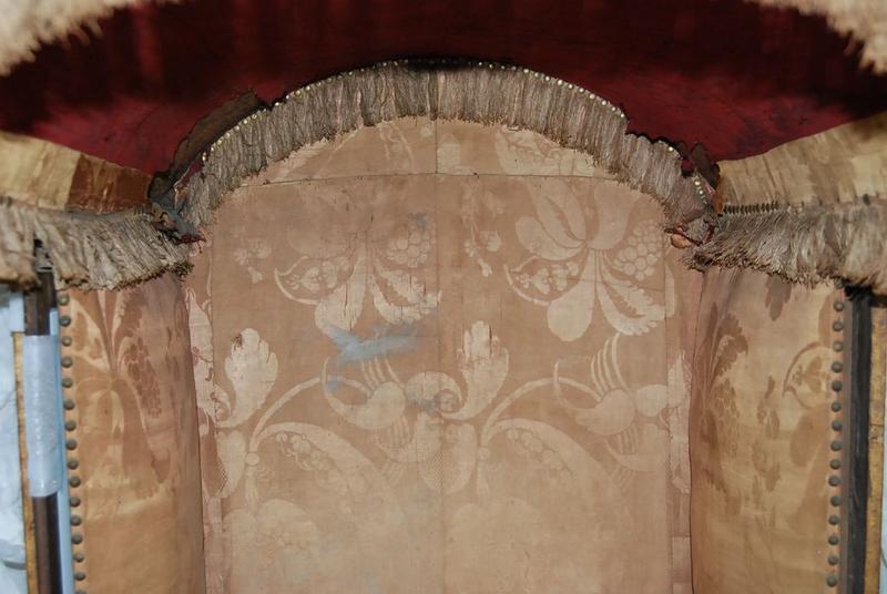 chaise à porteurs du marquis de Calvisson, détail