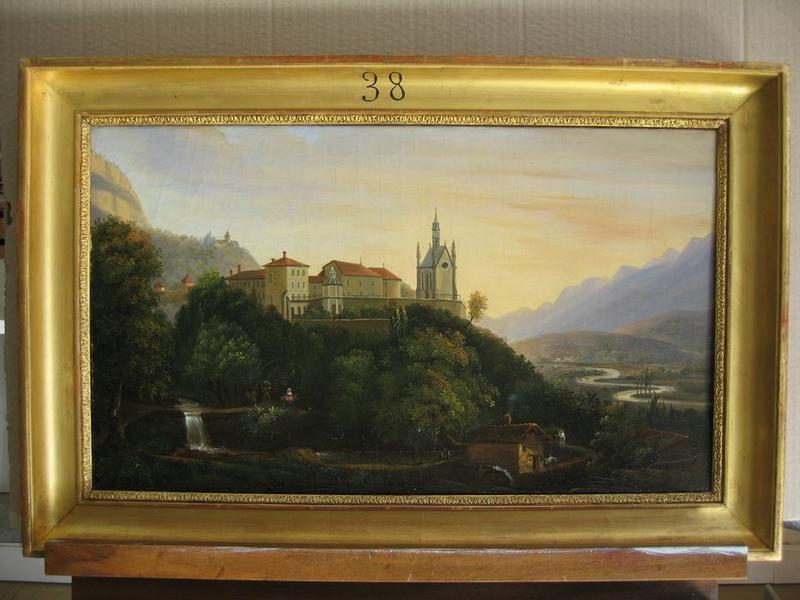 tableau : vue du couvent de Montfleury (collection Jacquier), vue générale - © Ministère de la Culture (France), Médiathèque du patrimoine et de la photographie, tous droits réservés