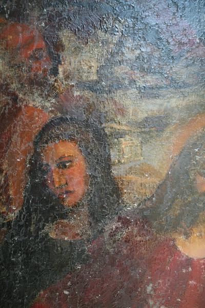 tableau : le Repas chez Simon, détail