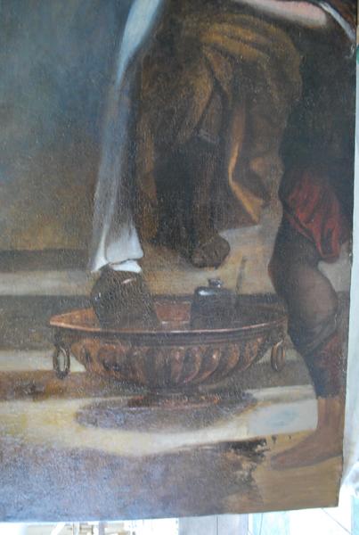 tableau : le Repas chez Simon, détail