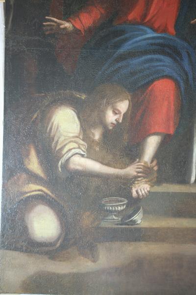 tableau : le Repas chez Simon, détail