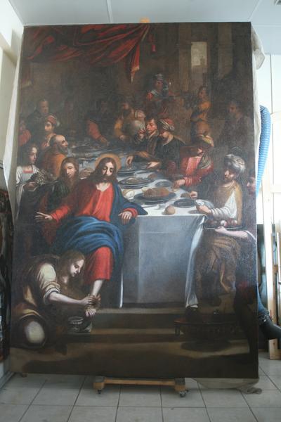 tableau : le Repas chez Simon, vue générale