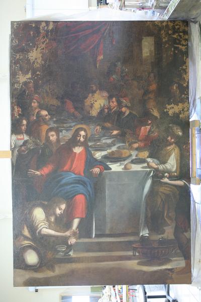tableau : le Repas chez Simon, vue générale