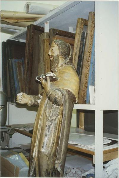 statue : saint Antoine ermite, vue générale