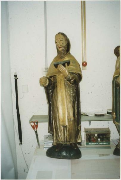 statue : saint Antoine ermite, vue générale