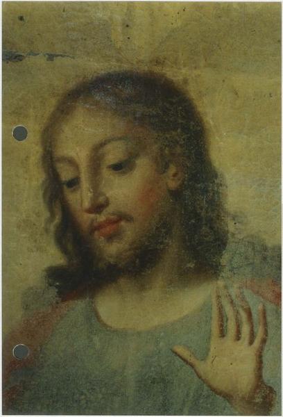 tableau : Le Christ et la Vierge apparaissant à saint François agonisant, détail