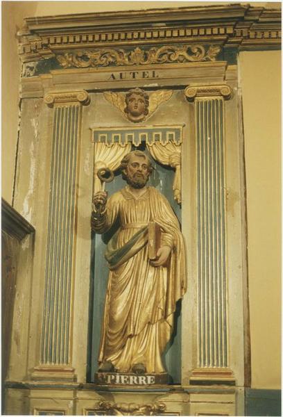statue du maître-autel : saint Pierre, vue générale