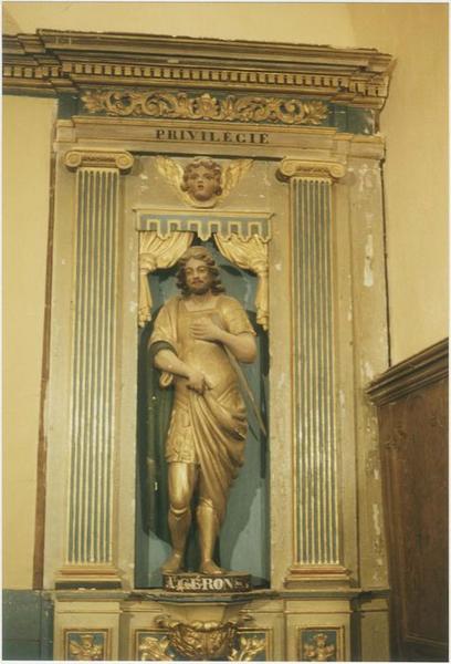statue du maître-autel : saint Gérons, vue générale