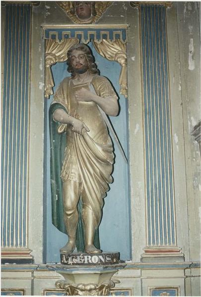 statue du maître-autel : saint Gérons, vue générale