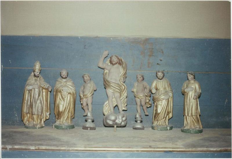 maître-autel, détail des statuettes du tabernacle