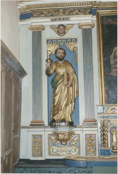 statue du maître-autel : saint Pierre, vue générale