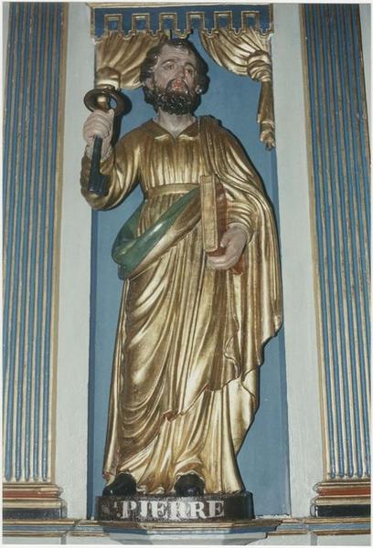 statue du maître-autel : saint Pierre, vue générale