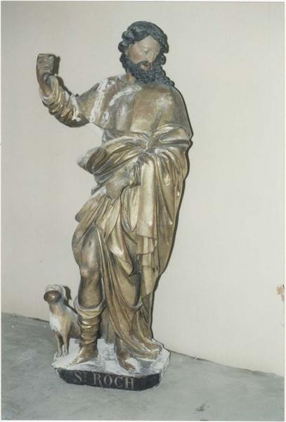 statue (petite nature) : saint Roch, vue générale - © Ministère de la Culture (France), Médiathèque du patrimoine et de la photographie (objets mobiliers), tous droits réservés