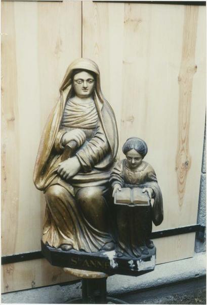 groupe sculpté : Education de la Vierge, vue générale - © Ministère de la Culture (France), Médiathèque du patrimoine et de la photographie (objets mobiliers), tous droits réservés