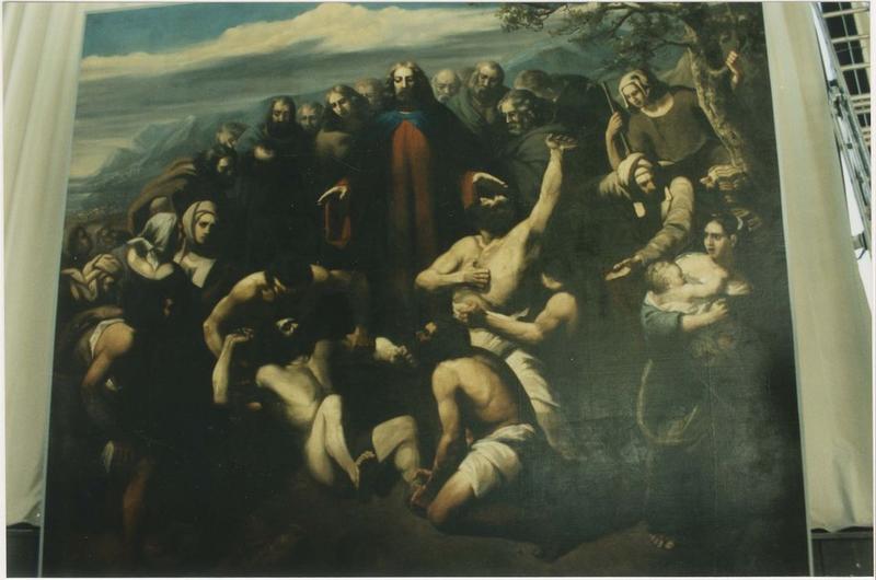 tableau : Jésus guérissant les possédés, vue générale