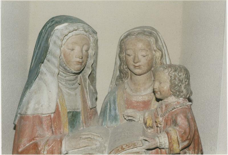 groupe sculpté : la Présentation au Temple, vue partielle