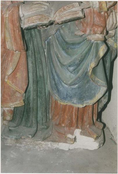 groupe sculpté : la Présentation au Temple, vue partielle