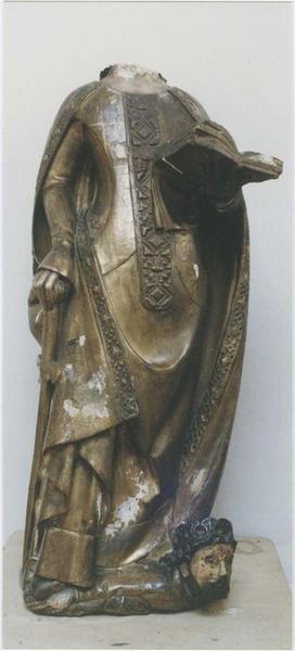 statue (petite nature) : sainte Catherine d'Alexandrie, vue générale