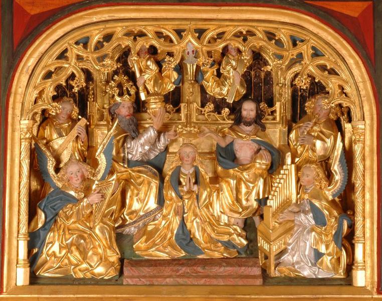 retable : scènes de la vie de la Vierge, détail