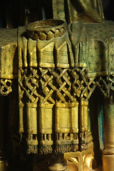 retable : scènes de la vie de la Vierge, l'Arbre de Jessé, détail