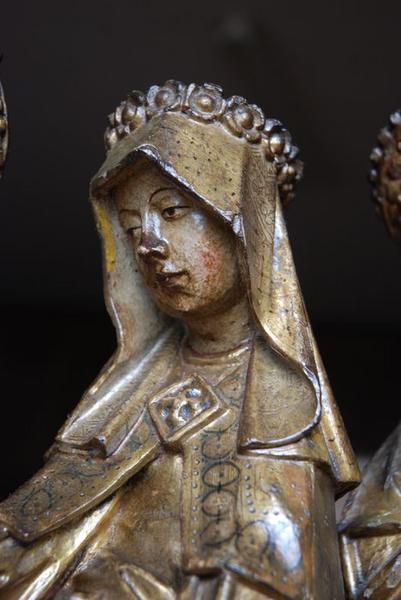 retable : scènes de la vie de la Vierge, l'Arbre de Jessé, détail