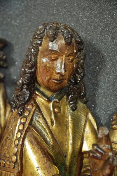 retable : scènes de la vie de la Vierge, l'Arbre de Jessé, détail