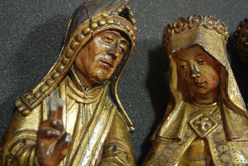 retable : scènes de la vie de la Vierge, l'Arbre de Jessé, détail
