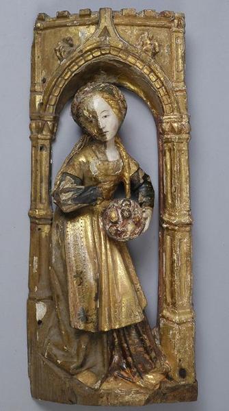 retable : scènes de la vie de la Vierge, l'Arbre de Jessé, détail