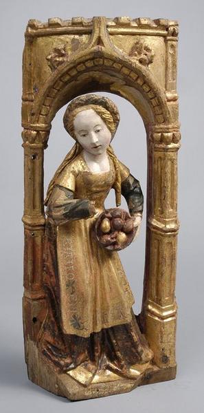 retable : scènes de la vie de la Vierge, l'Arbre de Jessé, détail