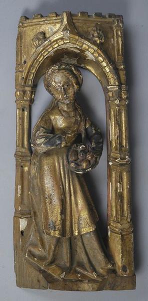 retable : scènes de la vie de la Vierge, l'Arbre de Jessé, détail