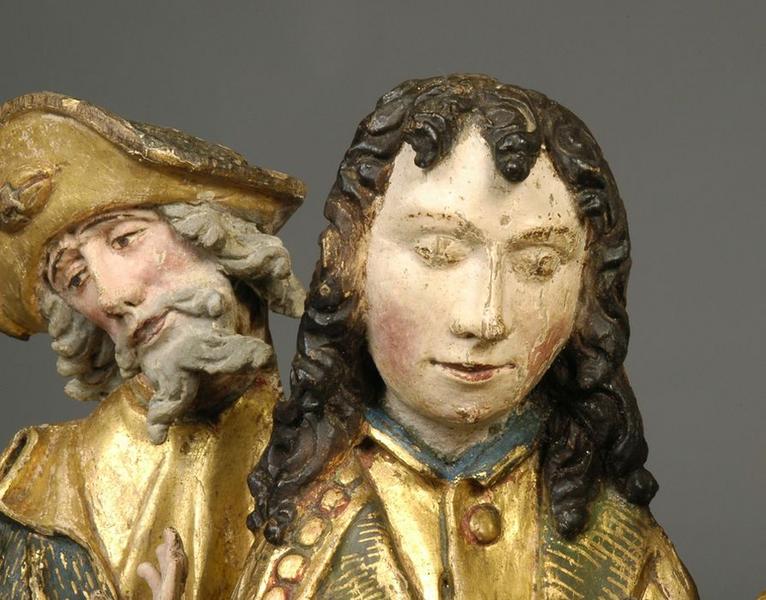 retable : scènes de la vie de la Vierge, l'Arbre de Jessé, détail