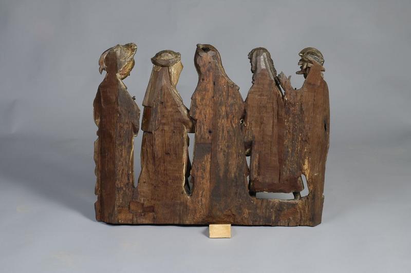 retable : scènes de la vie de la Vierge, l'Arbre de Jessé, détail (revers)