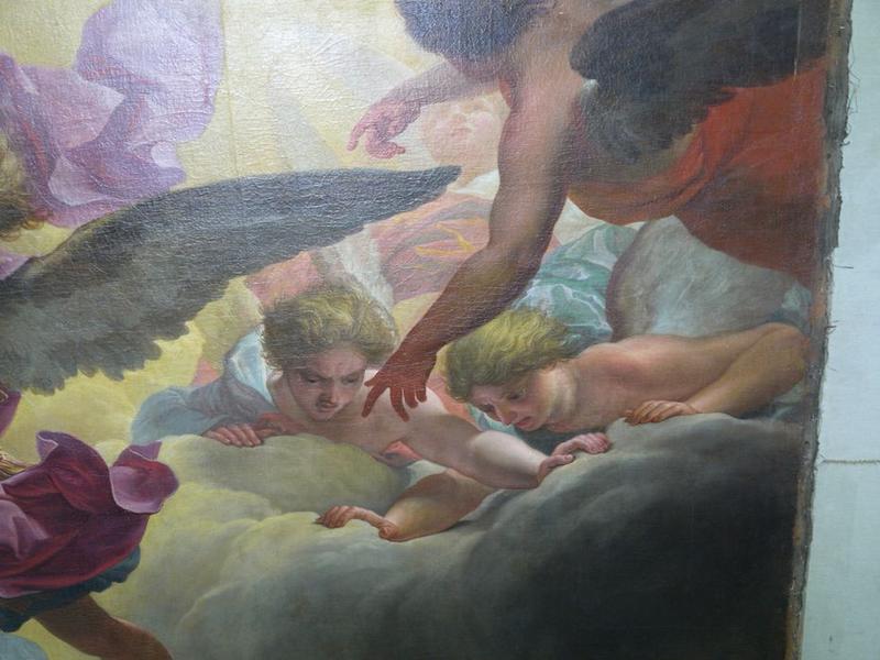 tableau : La chute des anges rebelles, détail