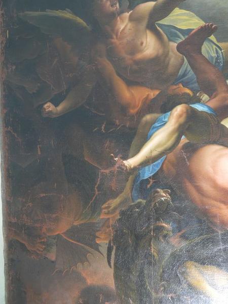 tableau : La chute des anges rebelles, détail