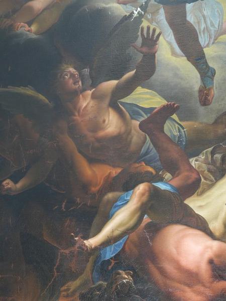 tableau : La chute des anges rebelles, détail