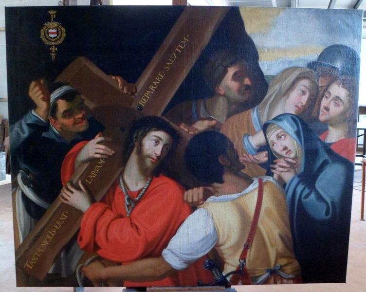 tableau : Jésus portant sa croix, vue générale