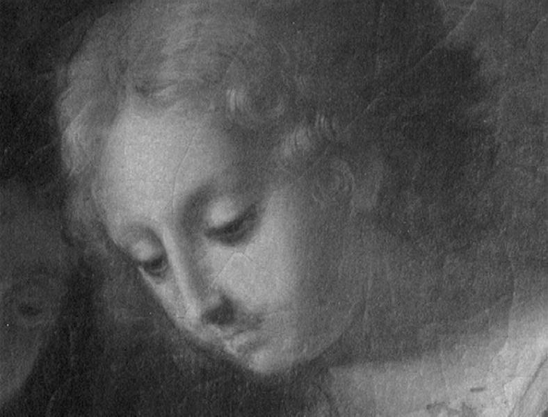 tableau : Vierge adorée par les anges (la), détail