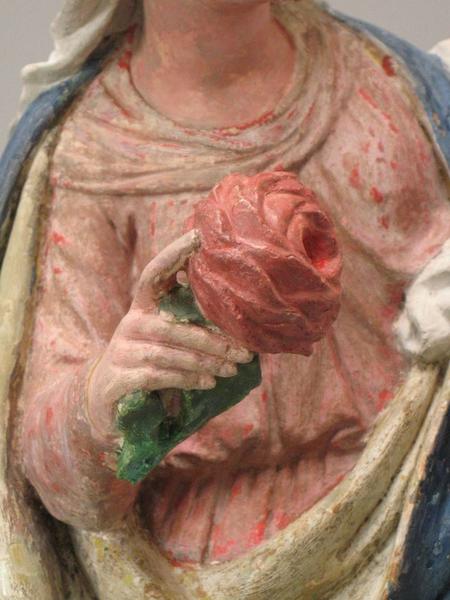 statue : Vierge à l'Enfant, détail