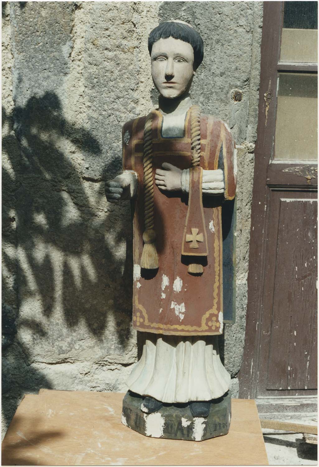 statue : saint Léonard, vue générale