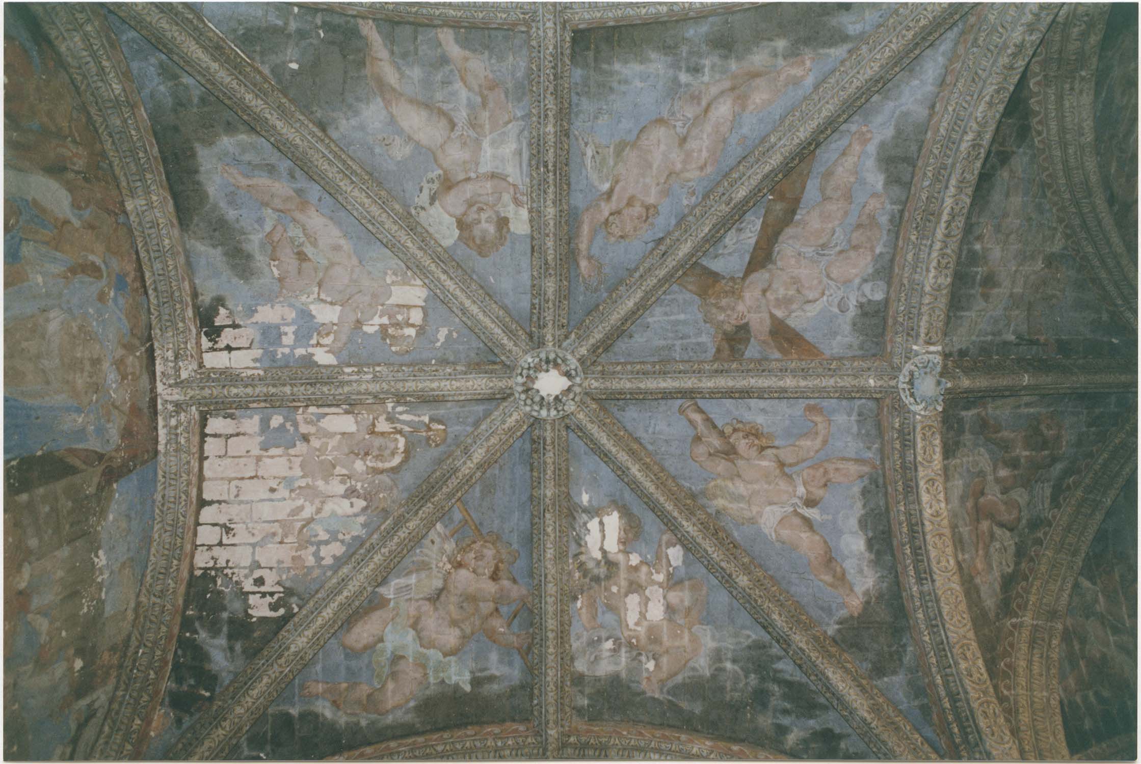 peintures monumentales, vue générale de la voûte