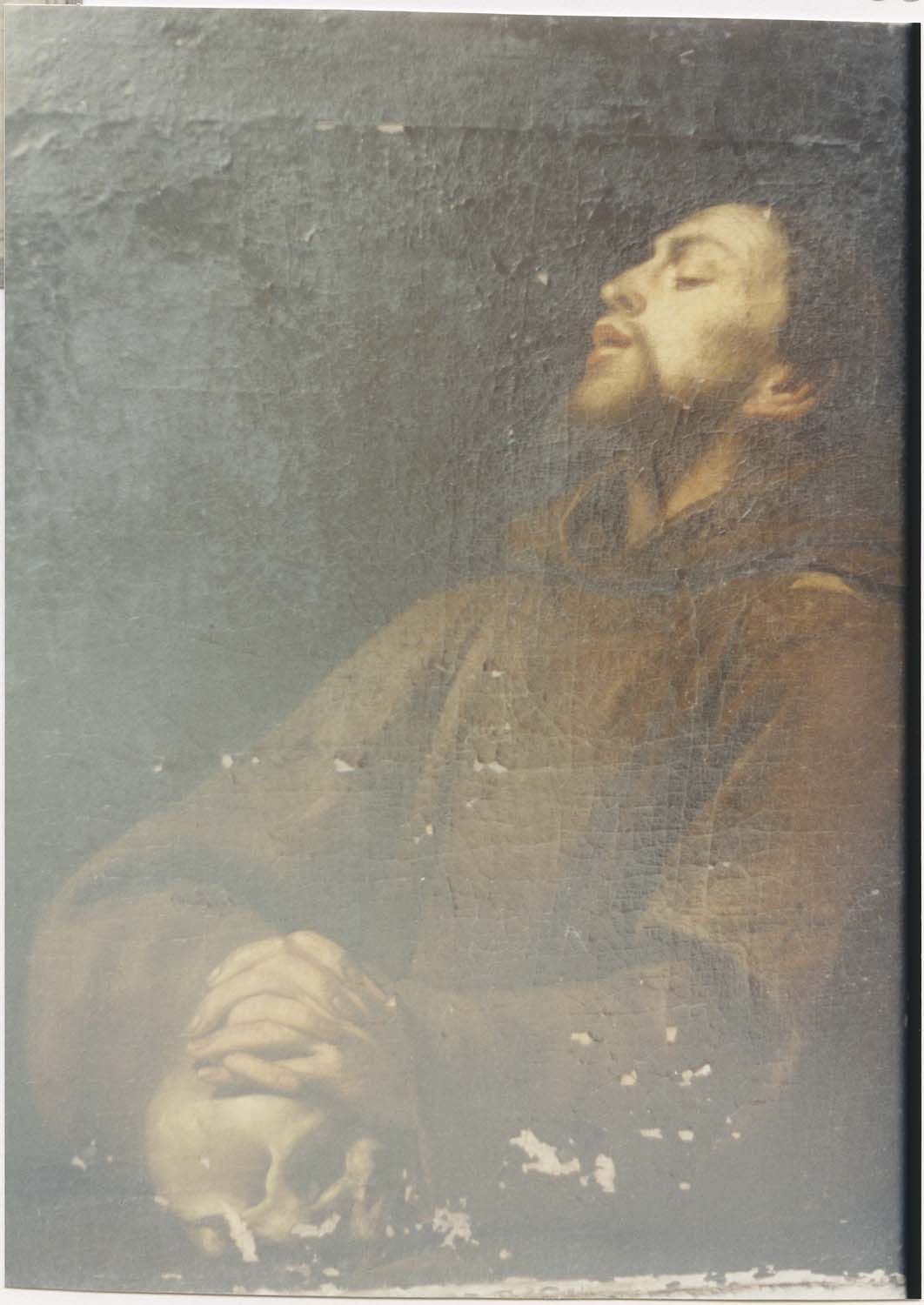 tableau : saint François méditant, vue générale