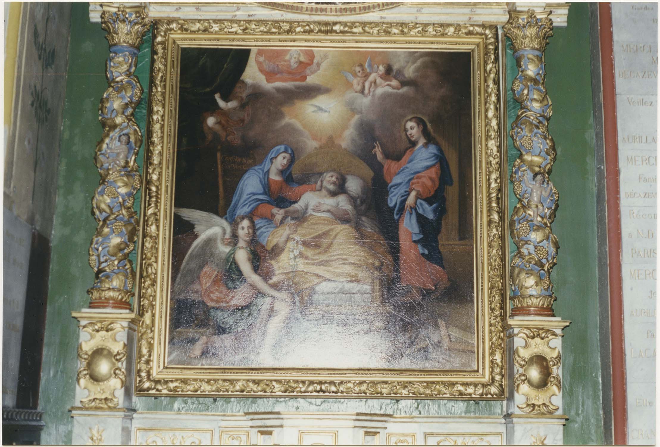 tableau : la mort de saint Joseph, vue générale