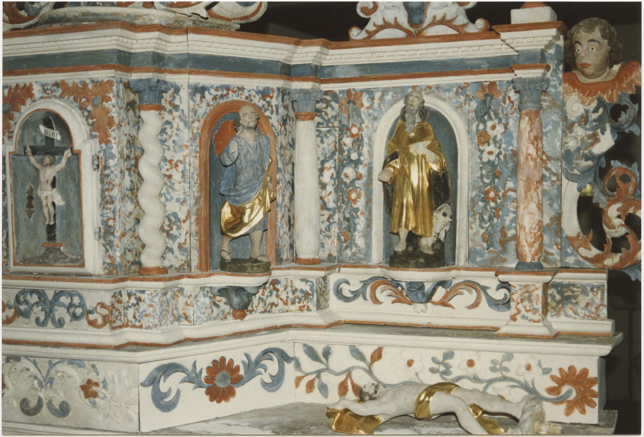 tabernacle du maître-autel, vue partielle