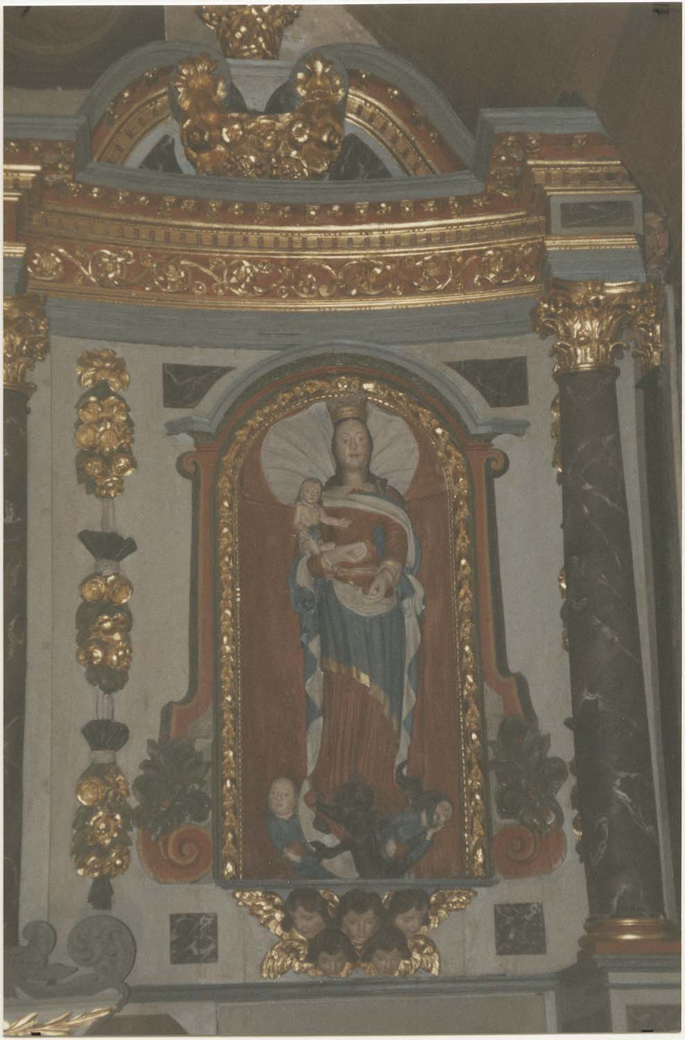 statue : Vierge à l'Enfant, vue générale