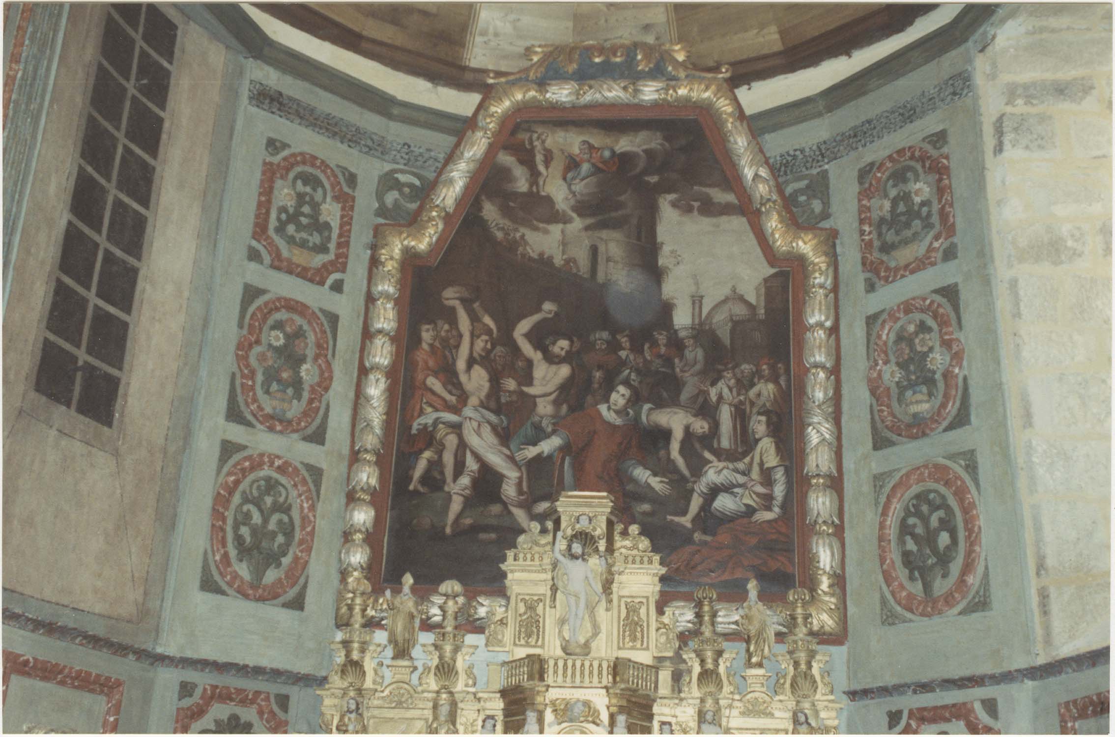 tableau, cadre : Martyre de saint Etienne, vue générale