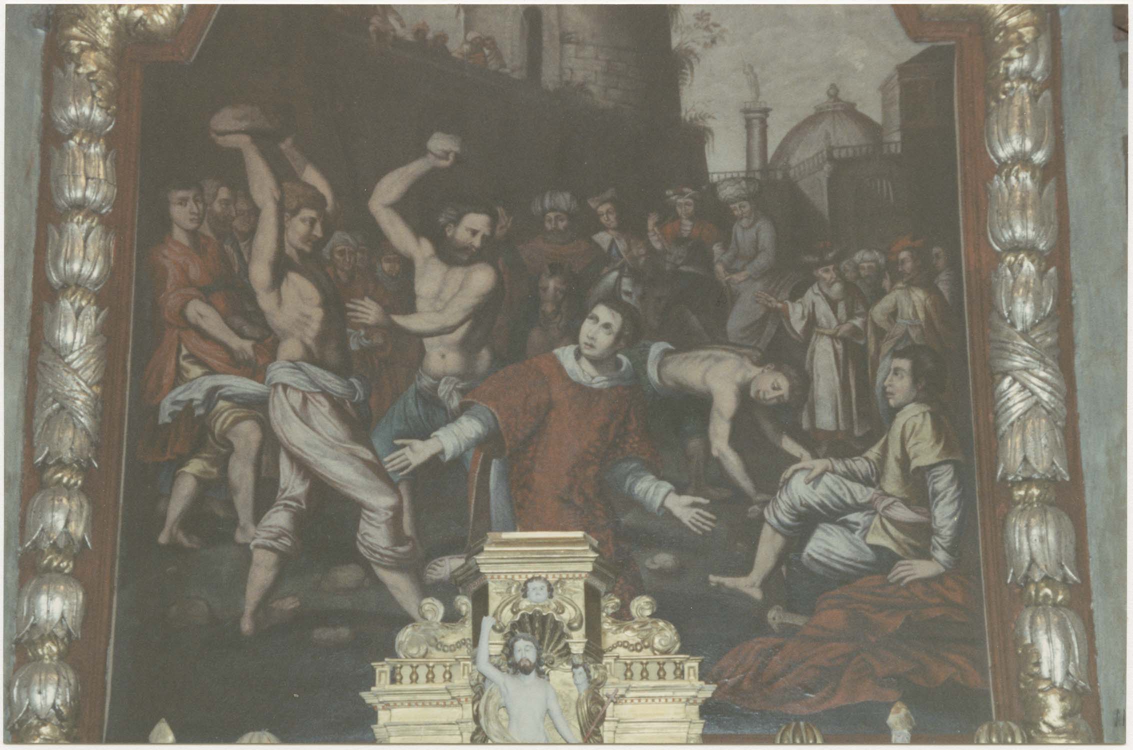 tableau : Martyre de saint Etienne, vue partielle